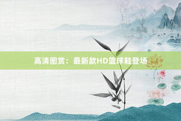 高清图赏：最新款HD篮球鞋登场